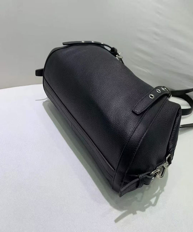 ANJOLENIA Genuine Leather Studded Shoulder Bag