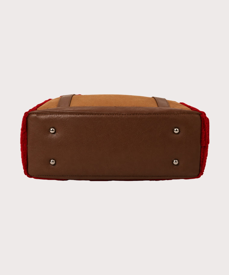 ANJOLENIA Christmas Teddy Concealed Carry Laptop Tote Bag Set