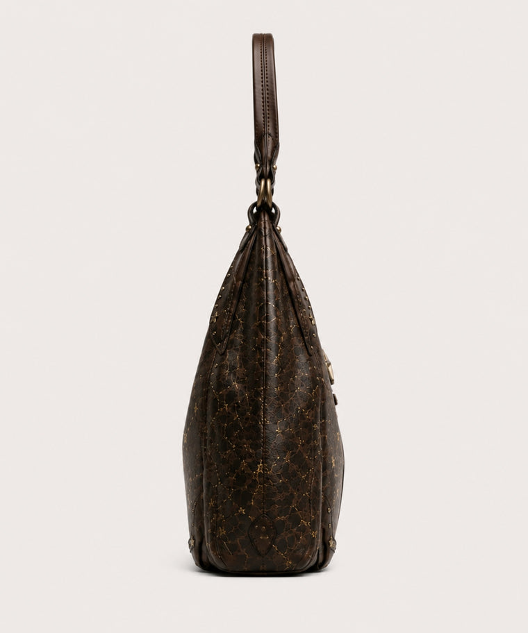 ANJOLENIA Vintage Constellation Hobo Bag
