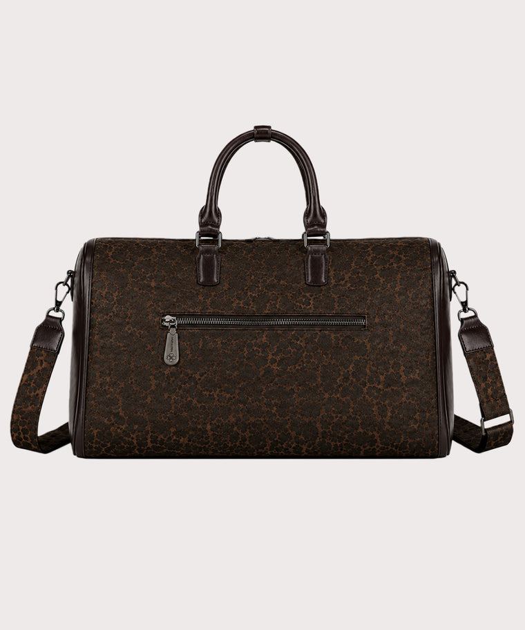 ANJOLENIA Leopard Print Weekender Bag