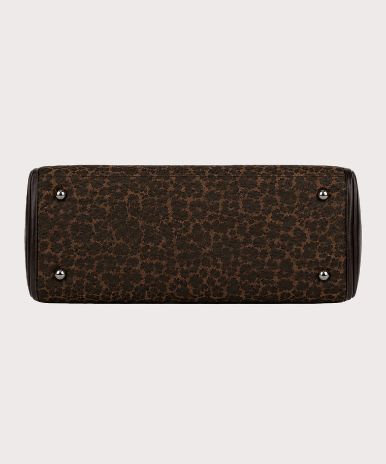 ANJOLENIA Leopard Print Weekender Bag